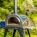 Full Stainless Steel Green Machine Pizza Oven - With Stand and Side Shelves and Stone Base